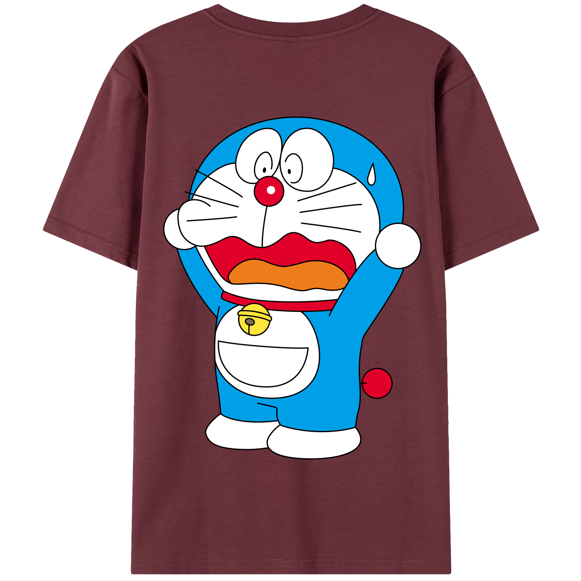 （画像用） ドラえもん Doraemon 綿100％半袖Tシャツ（背面プリント）